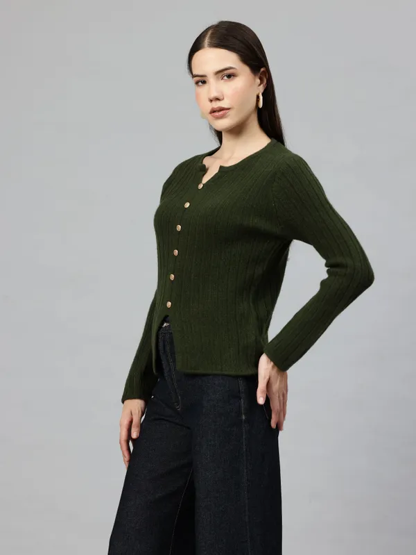 Dark_Green_Wool_Sweater_For_Women