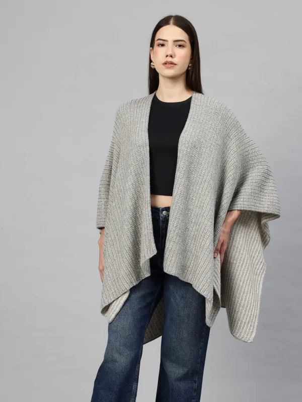 Grey_Knit_Sweater_For_Women