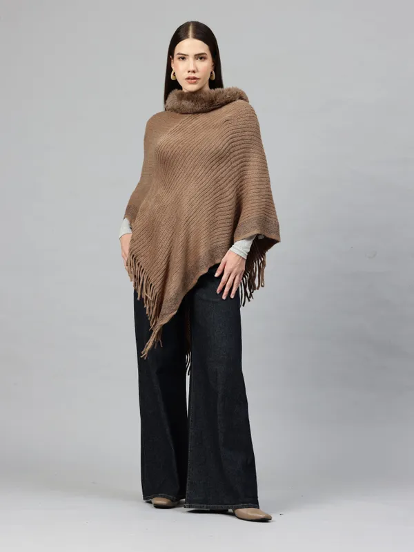 Brown_Soft_Knit_Wool_Sweater_For_Women