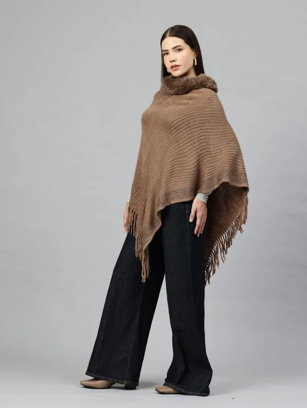 Brown_Soft_Knit_Wool_Sweater_For_Women
