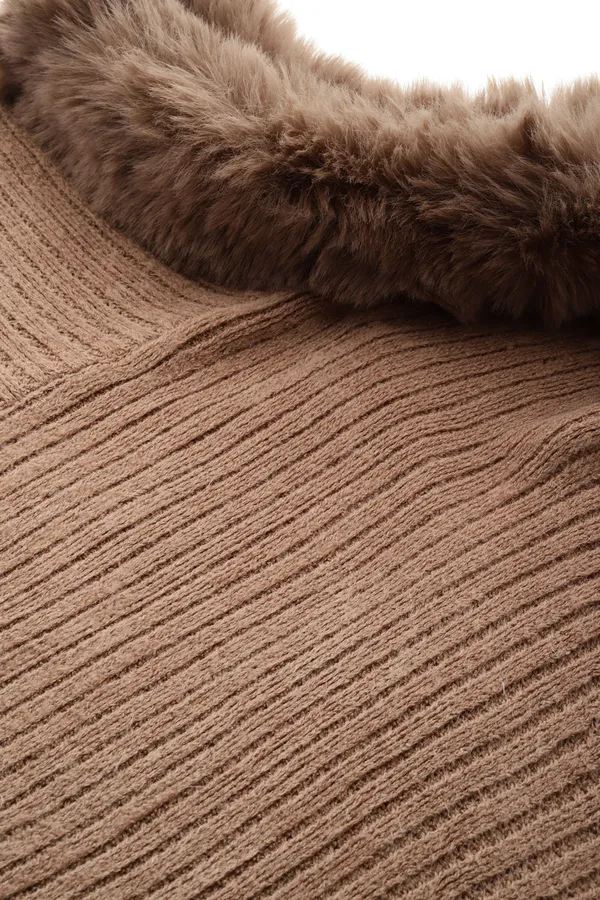 Brown_Soft_Knit_Wool_Sweater_For_Women