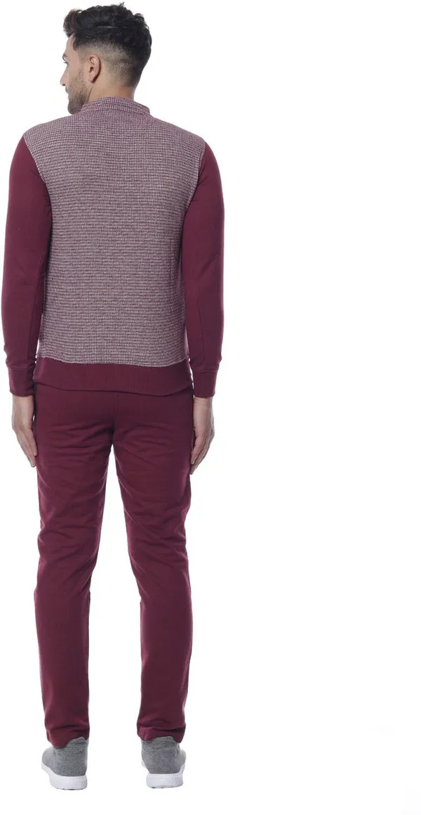Maroon_Cotton_Blend_Track_Suit_For_Men
