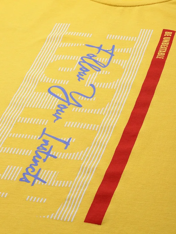 Yellow_Cotton_T-Shirt_For_Men
