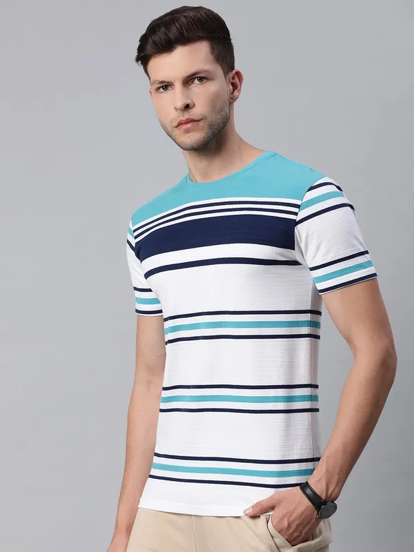 Light_Blue_Striped_Cotton_T-Shirt_For_Men