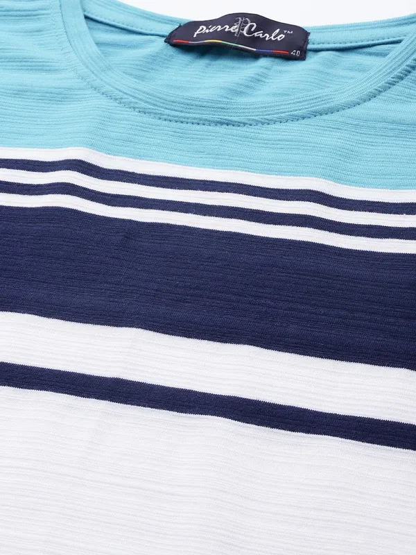 Light_Blue_Striped_Cotton_T-Shirt_For_Men