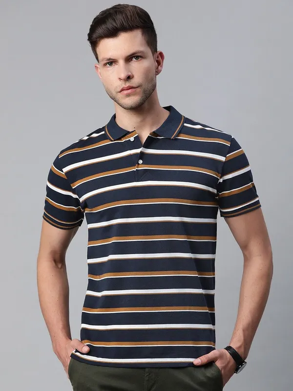 Brown_Cotton_Blend_T-Shirt_For_Men