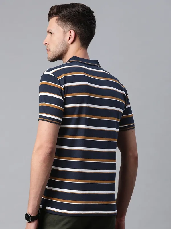 Brown_Cotton_Blend_T-Shirt_For_Men