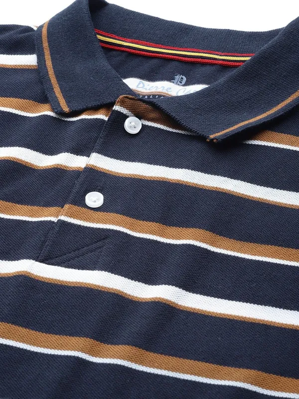 Brown_Cotton_Blend_T-Shirt_For_Men