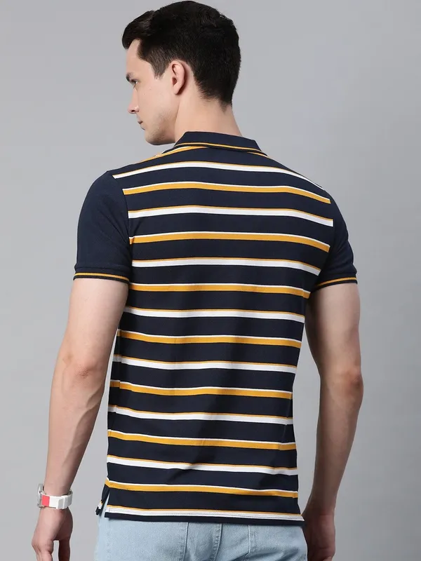 Yellow_Cotton_Blend_T-Shirt_For_Men