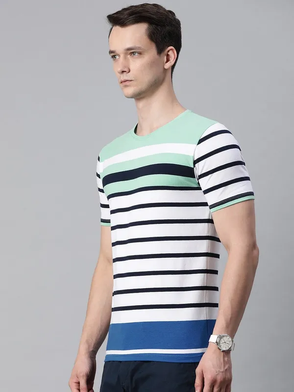 Light_Blue_Striped_Cotton_T-Shirt_For_Men