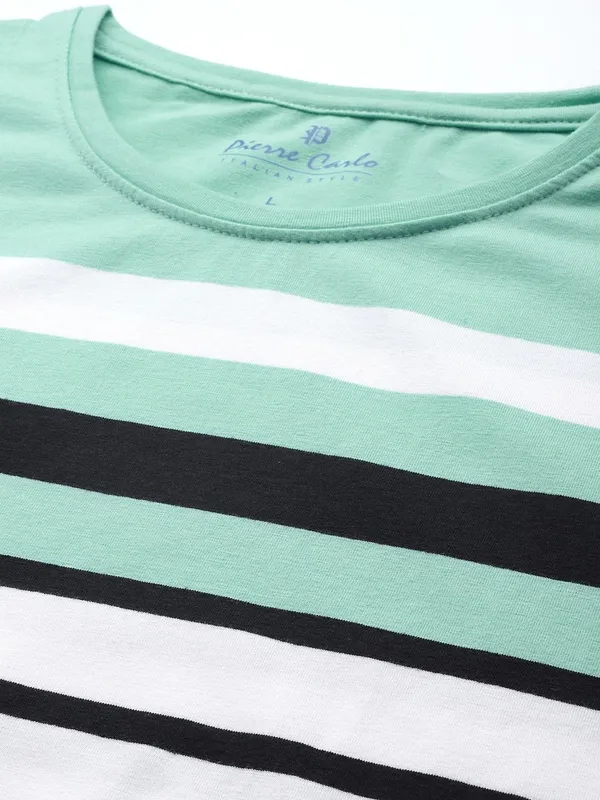 Light_Blue_Striped_Cotton_T-Shirt_For_Men