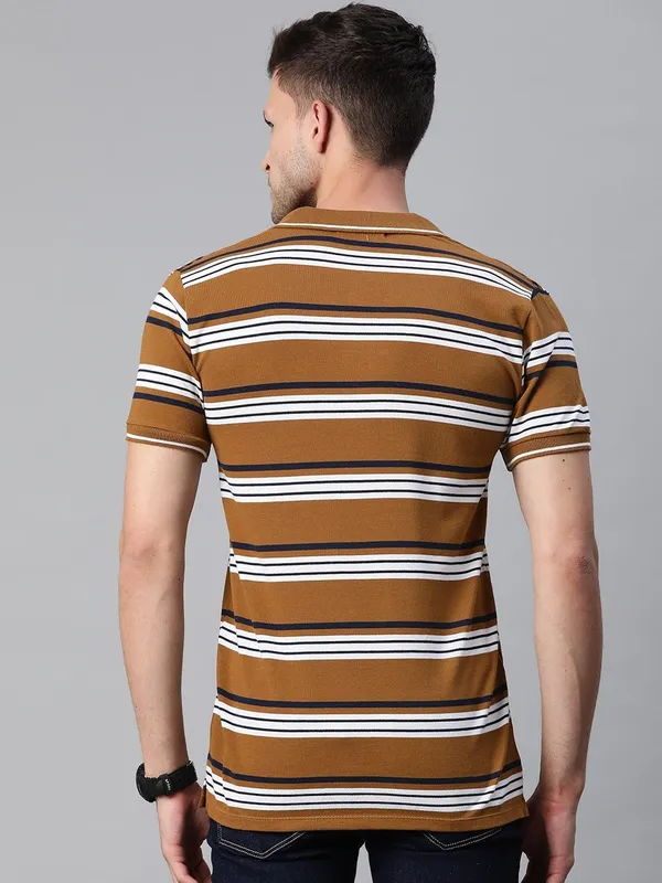 Brown_Cotton_Blend_T-Shirt_For_Men