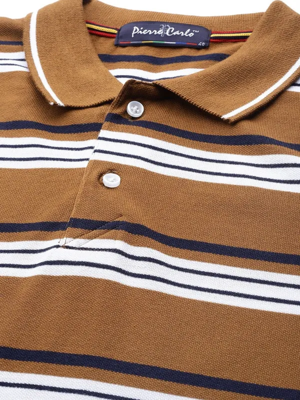 Brown_Cotton_Blend_T-Shirt_For_Men