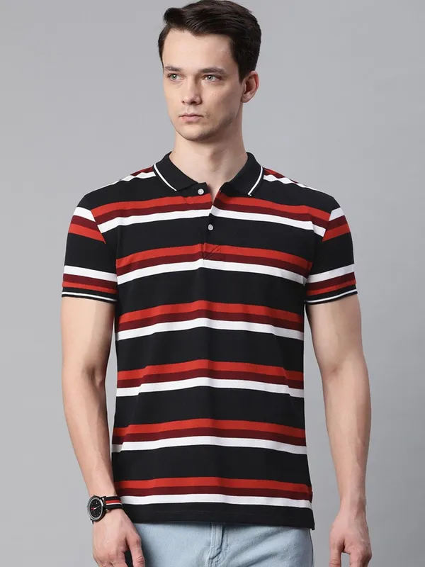 Black_Cotton_Blend_T-Shirt_For_Men