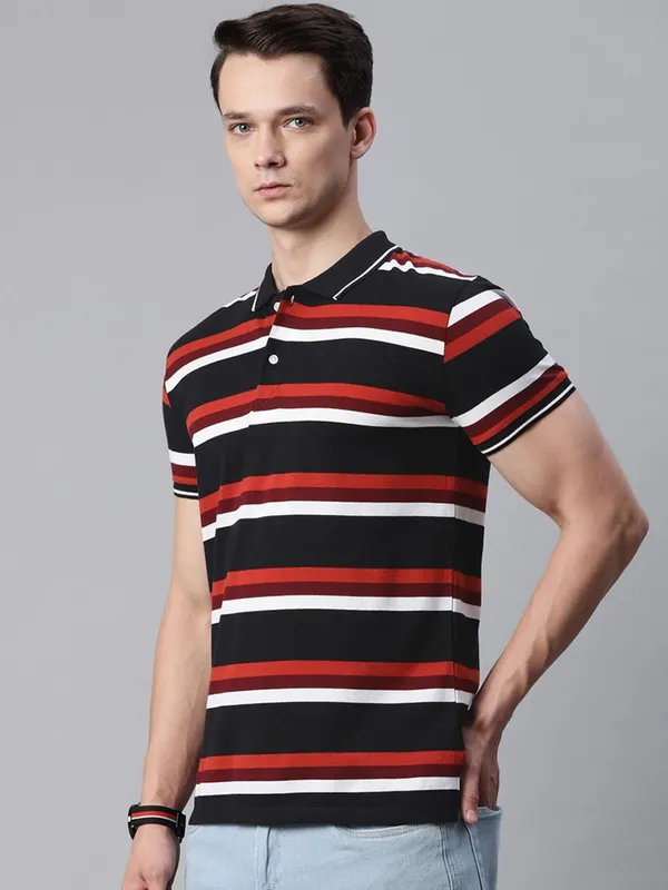 Black_Cotton_Blend_T-Shirt_For_Men