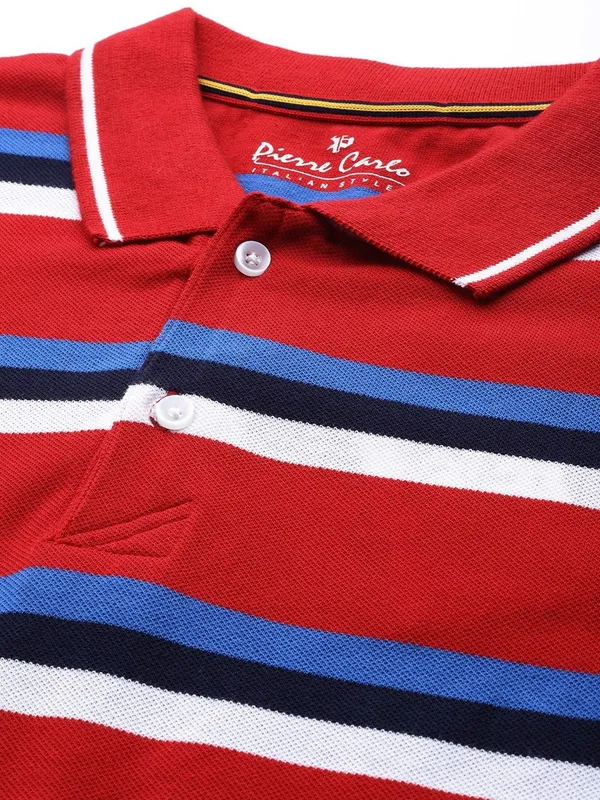 Red_Cotton_Blend_T-Shirt_For_Men