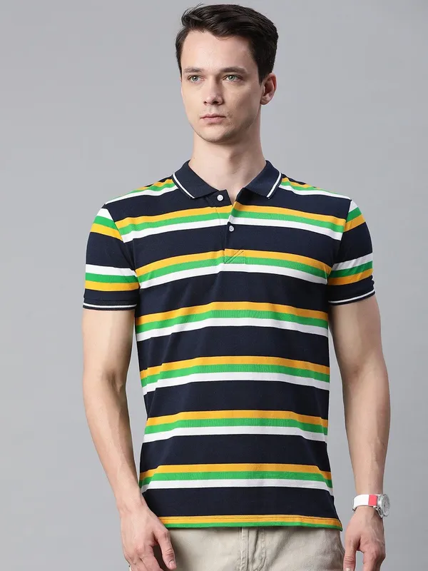 Navy_Blue_Cotton_Blend_T-Shirt_For_Men