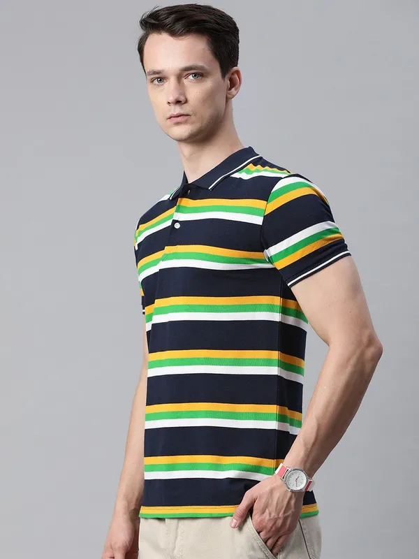 Navy_Blue_Cotton_Blend_T-Shirt_For_Men