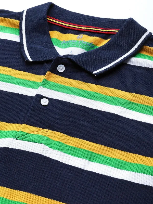 Navy_Blue_Cotton_Blend_T-Shirt_For_Men
