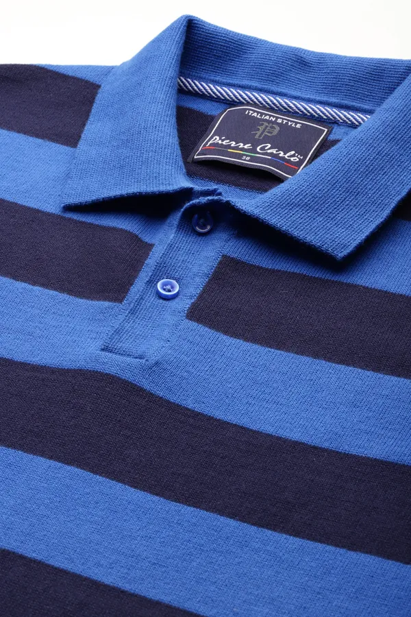 Blue_Cotton_Blend_T-Shirt_For_Men