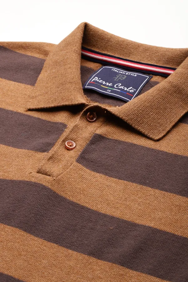 Brown_Cotton_Blend_T-Shirt_For_Men