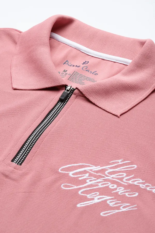 Pink_Cotton_Blend_T-Shirt_For_Men