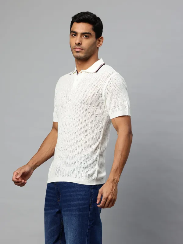 White_Cotton_Blend_T-Shirt_For_Men