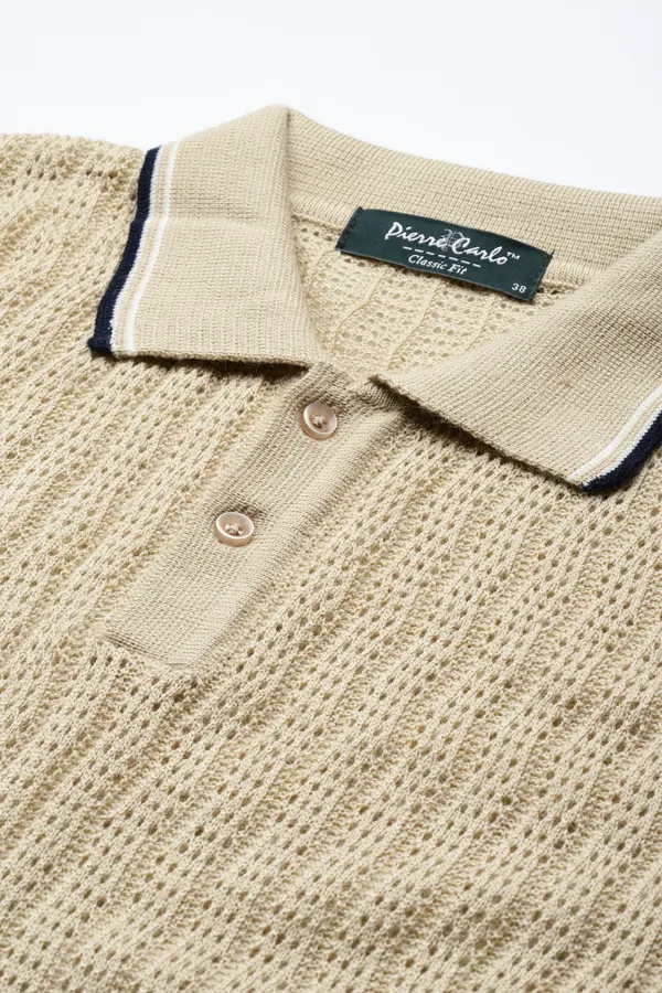 Beige_Cotton_Blend_T-Shirt_For_Men