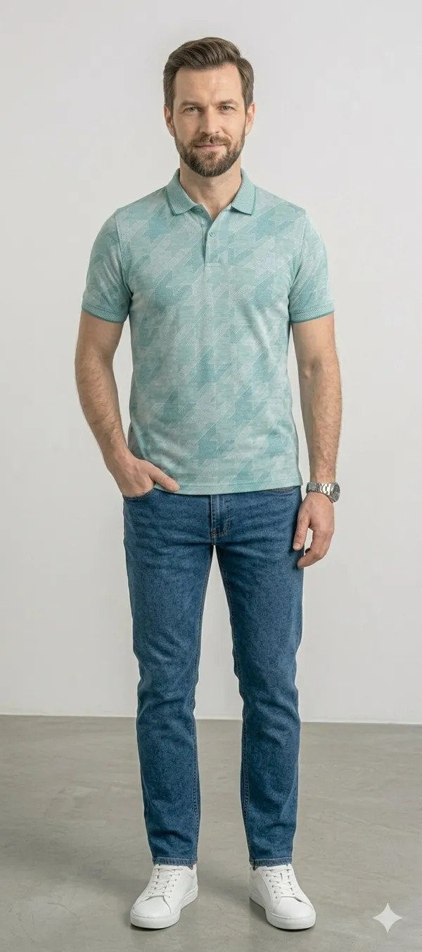 C.Green_COTTON_POLY_T-Shirt_For_Men