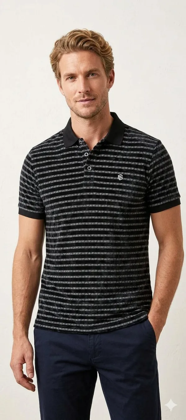 Black_COTTON_POLY_T-Shirt_For_Men