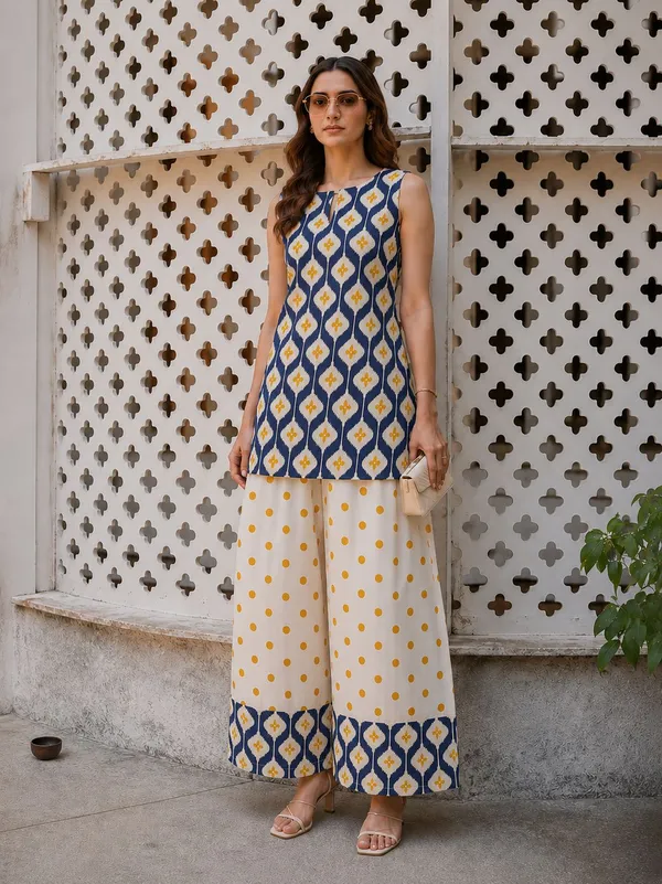 Blue_and_White_Premium_Printed_Co-ord_Set