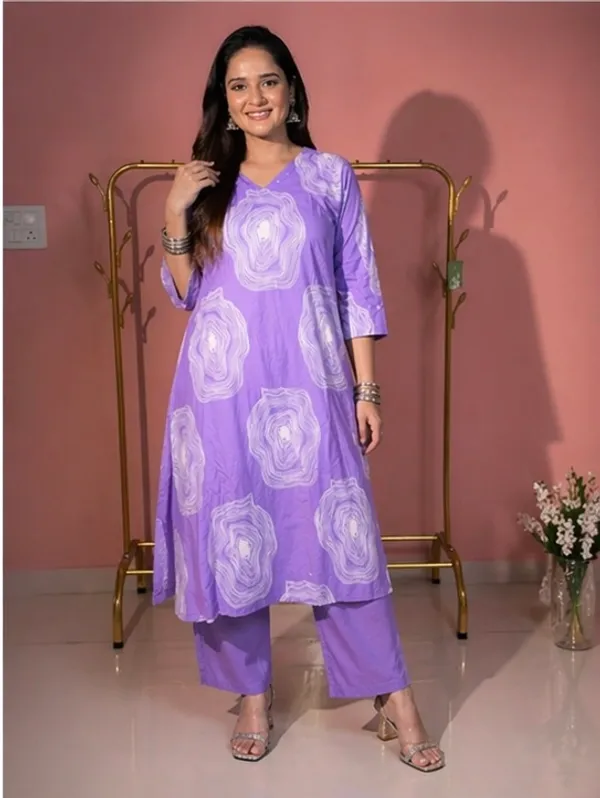 Purple_Cotton_Kurta_Set