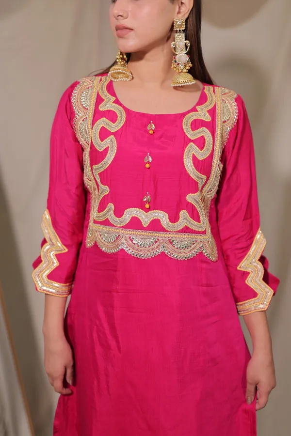Afreen_Festive_Co_Ord_Set_Pink_Crepe