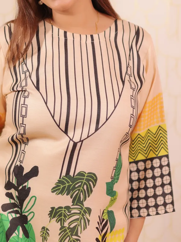 Beige_Multi_Print_Co_Ord_Set_Beige_Cotton