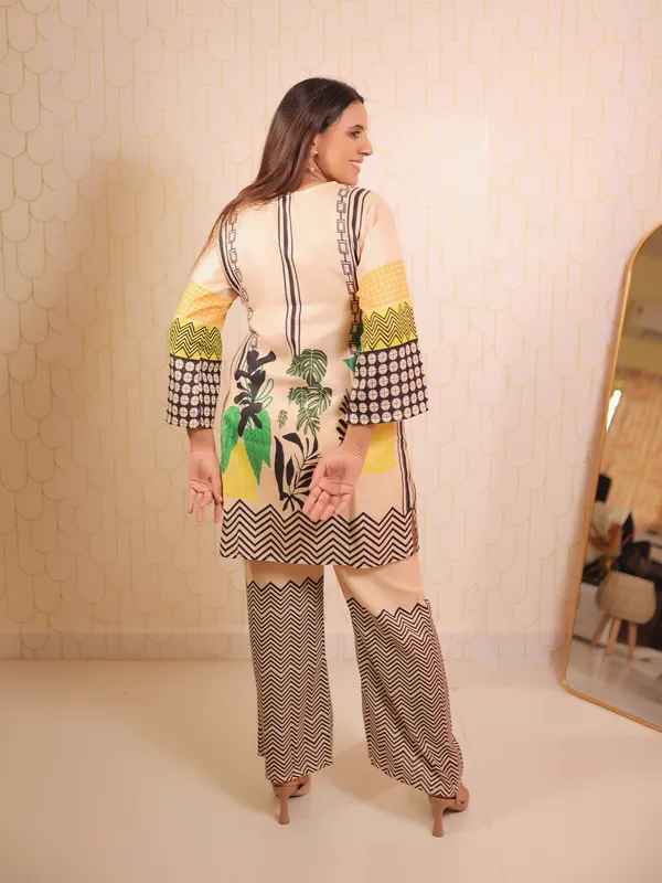 Beige_Multi_Print_Co_Ord_Set_Beige_Cotton