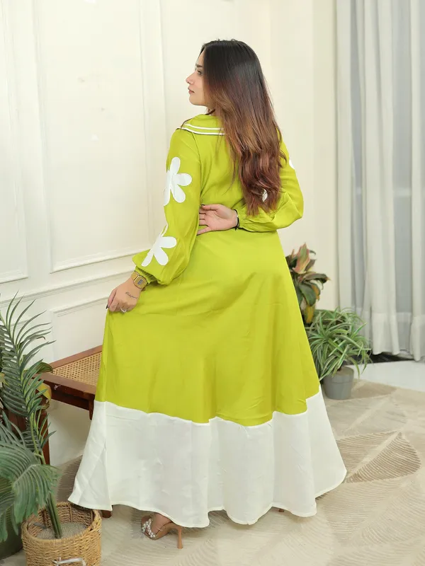 Flower_Dress_Green_Cotton