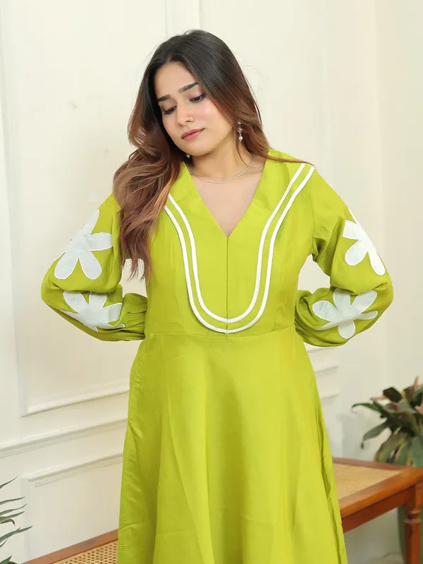 Flower_Dress_Green_Cotton