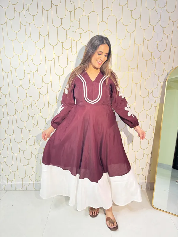 Flower_Dress_Wine_Cotton