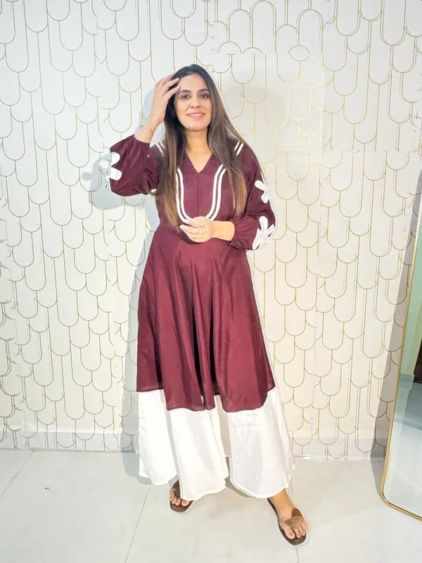 Flower_Dress_Wine_Cotton