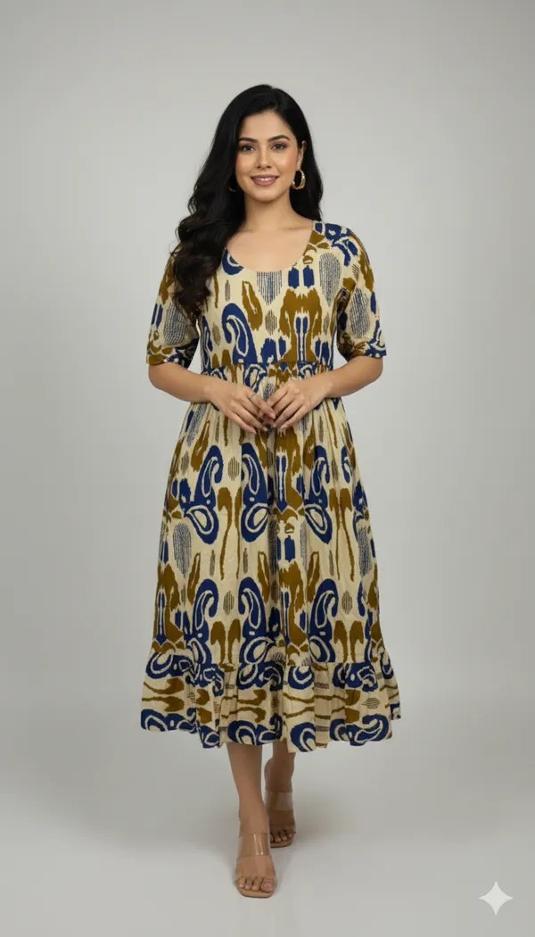 Ikat_Midi_Dress
