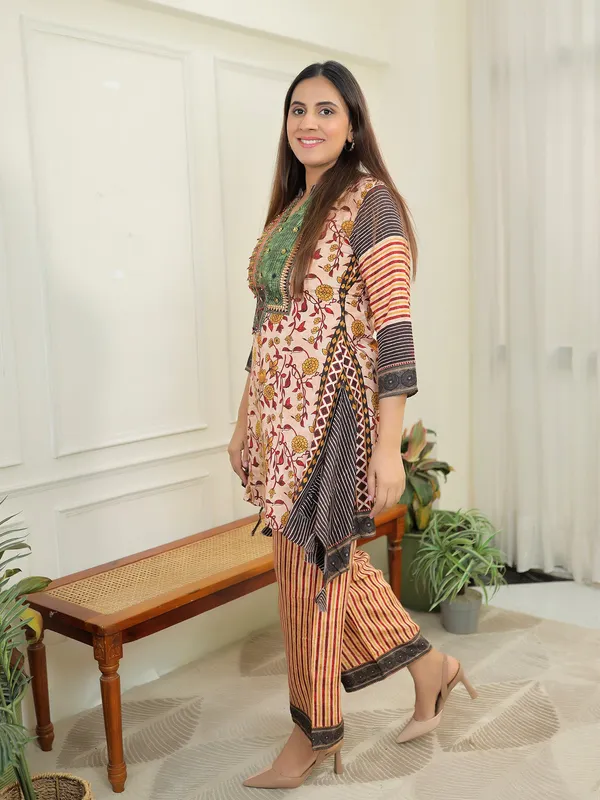 Multi_Kaftan_Set_Multicolor_Muslin