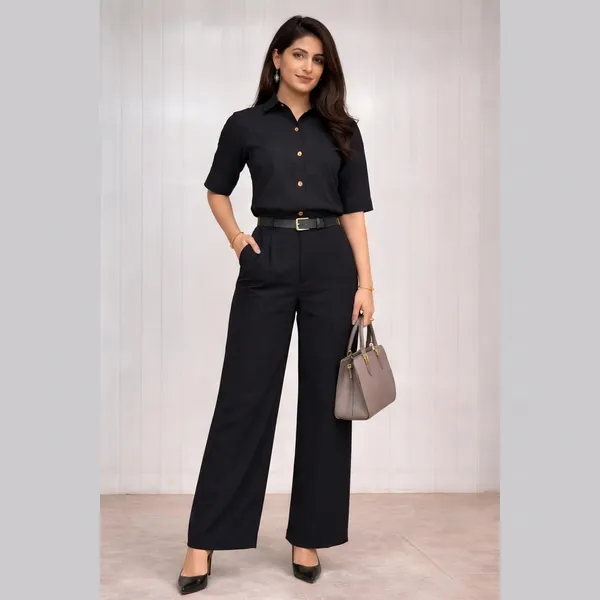 Deepika_Padukone_Shirt_Co_Ord_Black