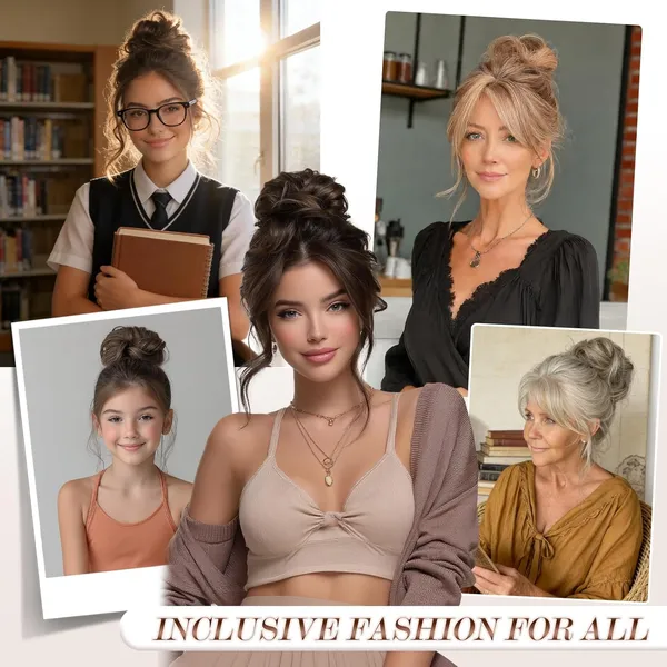 Wavy_Curly_Messy_Hair_Bun_Extension
