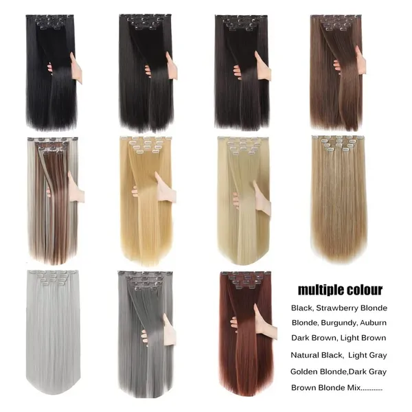Women_S_Synthetic_Straight_Hair_Extension_Wig_With_Clips