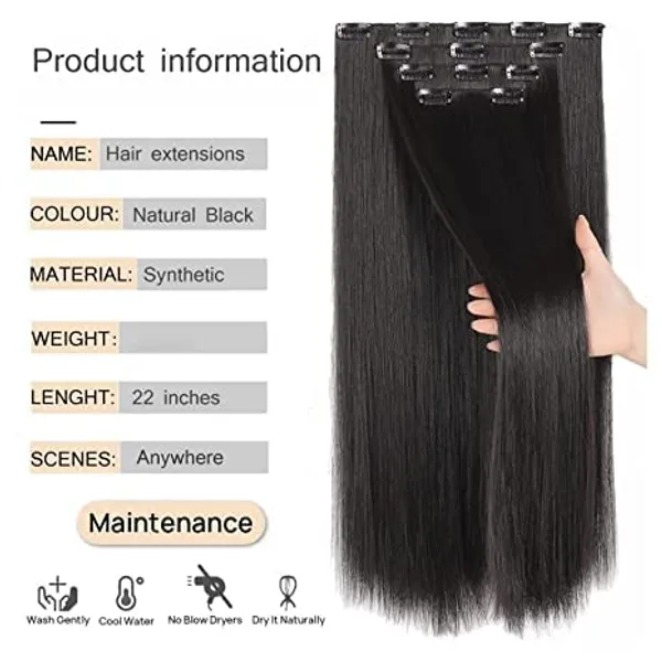 Women_S_Synthetic_Straight_Hair_Extension_Wig_With_Clips