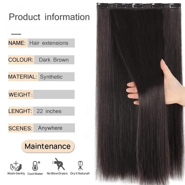 Women_S_Synthetic_Straight_Hair_Extension_With_Clips