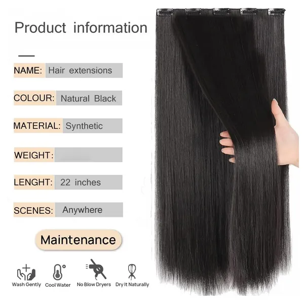 Women_S_Synthetic_Straight_Hair_Extension_With_Clips