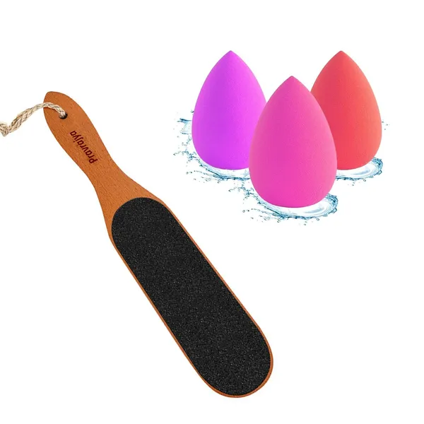 Wooden_Foot_File_And_Makeup_Sponge_Set