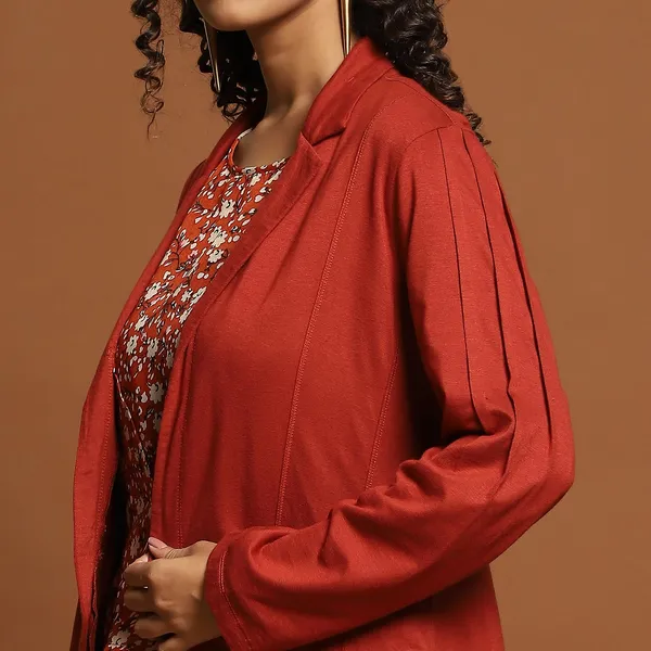 Tan_Rayon_Blend_Solid_Clothing_Set_For_Women