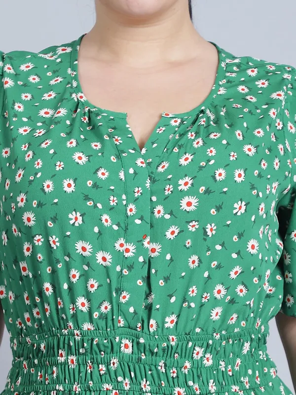 Green_Crepe_Floral_Dress_For_Women